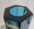 Blue Vintage Murano Sommerso Blue Hexagonal Glass Vase For Sale - Image 8 of 12