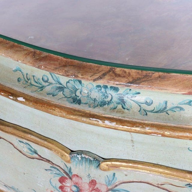 French Niccolini French Louis XIV Style Hand Painted Bombay Commode Signed 20thC For Sale - Image 10 of 15