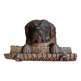 Black Forest Inkwell Maltese Dog , 1930s For Sale