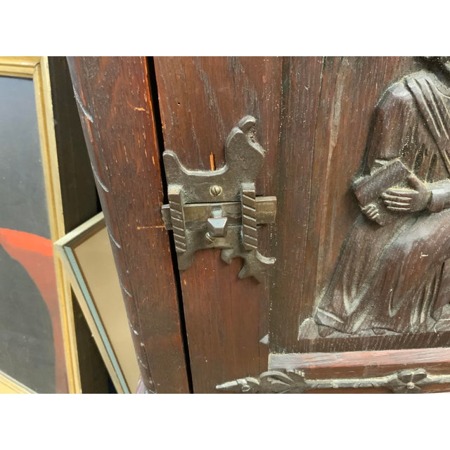 Wood 19th Century Gothic Cabinet For Sale - Image 7 of 16