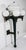 Metal 1910/20's Vintage Massive Cast Iron & Milk Glass Exterior Wall Sconces - A Pair For Sale - Image 7 of 11