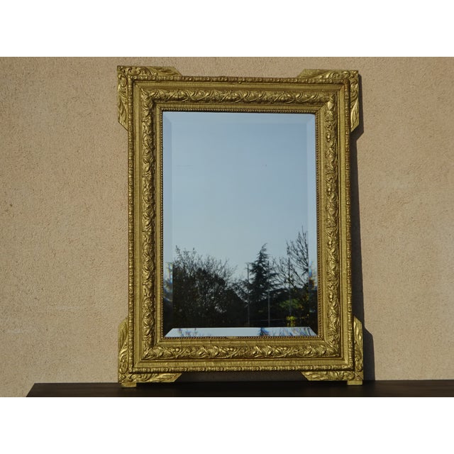 Gold Antique Gilded Mirror, 1890s For Sale - Image 8 of 18