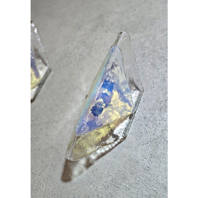 Vintage Murano Glass Wall Lights by Carlo Nason for A.V. Mazzega, 1960s, Set of 4 For Sale - Image 14 of 17