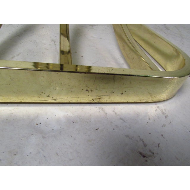 Contemporary Modern Brass Console Table For Sale - Image 9 of 10