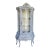 1940s Bluish Rococo Style Vitrine Cabinet For Sale