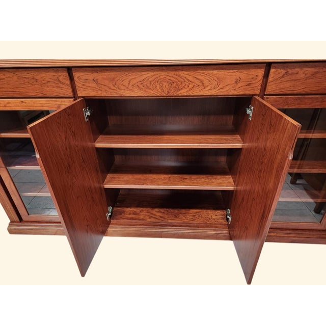 Colonial style, contemporary furniture, made of bubinga wood. The auxiliary sides and the top have beads that provide...