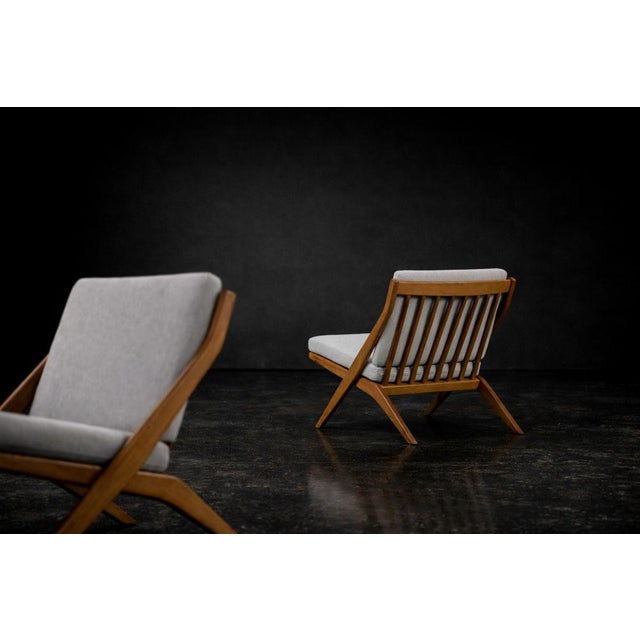 Mid-Century Swedish Scissor Chairs by Folke Ohlsson for Bodafors, 1960s, Set of 2 For Sale - Image 12 of 18