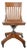 Antique Quarter Sawn Oak Swivel Desk Chair For Sale