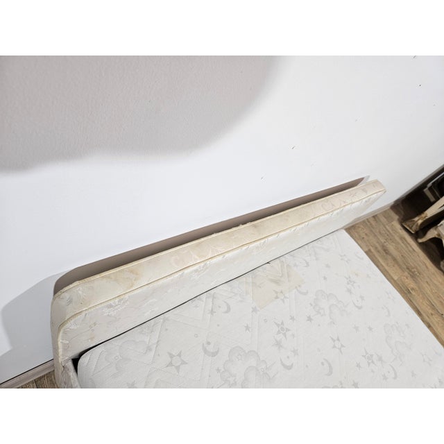 Vintage Single Upholstered Bed with Mattress and Frame, 1960s For Sale - Image 6 of 13