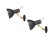 Mid-Century Adjustable Wall Lamps in Black Painted Aluminum and Brass, 1950s, Set of 2 For Sale - Image 13 of 13