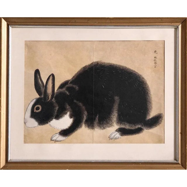Japanese Painting, 19th-Century, Watercolor on Paper, Framed For Sale - Image 6 of 6