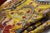 Textile 27” Uzbekistan Suzani Floral & Paisley Embroidered Silk Textile With Cotton Ikat Reverse For Sale - Image 7 of 12