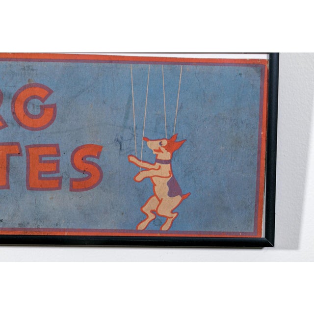 Marionette jester depicted along with a marionette dog with the wording "TONY SARG / MARIONETTES" marked ALEXANDER DOLL...