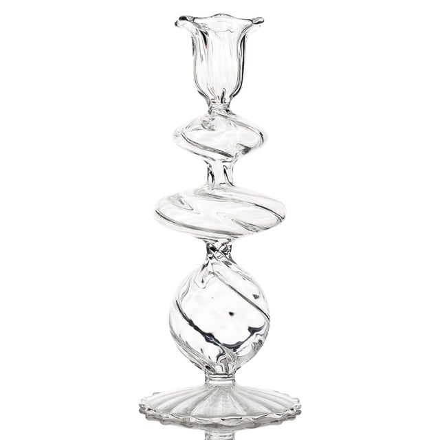 These charming candlesticks are mouth-blown using borosilicate glass. They are wonderful scattered down a dining table or...