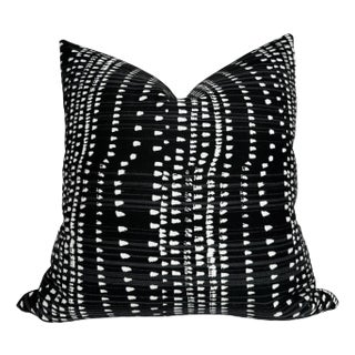Cape Town Abstract Pillow Cover in Black, 20x20 Pillow For Sale