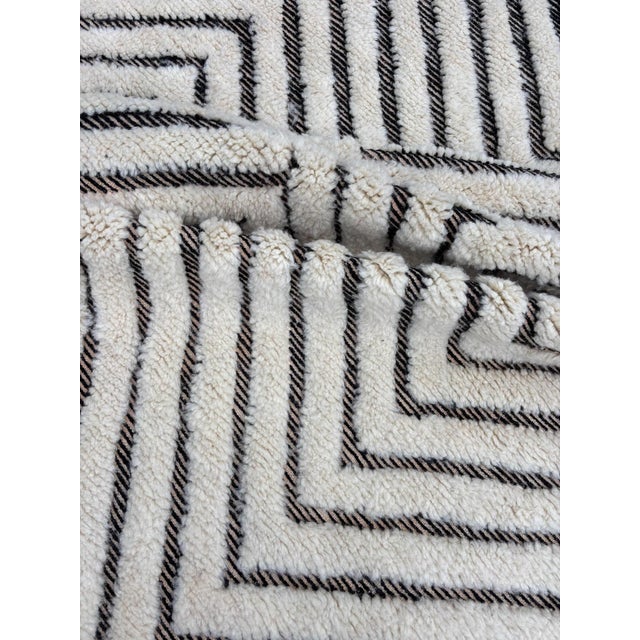 2020s Moroccan Interior Living Rug For Sale - Image 5 of 6
