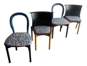 Vintage Chairs by Francesco Binfaré for Cassina, 1980s, Set of 4