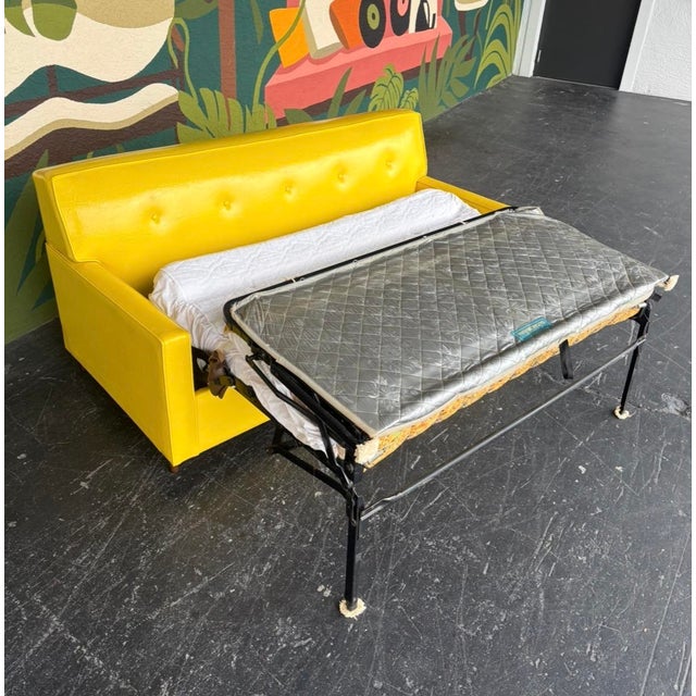 Mid Century Castro Convertible Loveseat For Sale - Image 11 of 15