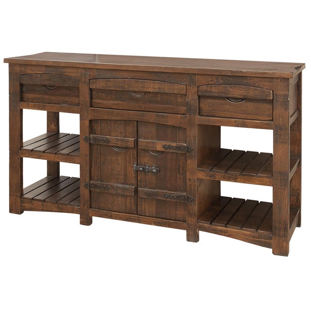 Atlantic 3 Drawer / 2 Door Console Table - 67" For Sale In Chicago - Image 6 of 6