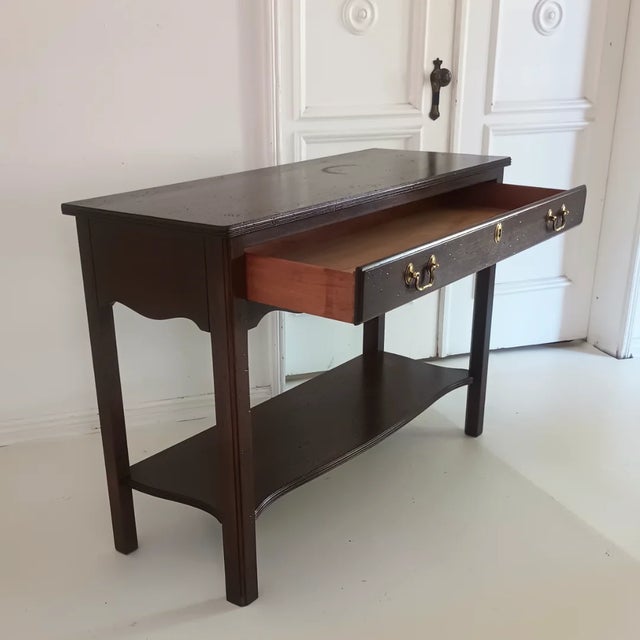 Spanish Vintage Mahogany Console Table For Sale - Image 3 of 12