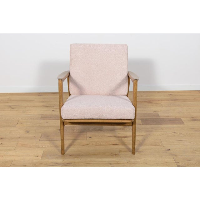 The armchair was produced by the Polish company Swarzędzka Furniture Factory in 60s. Comfortable armchair with a unique...