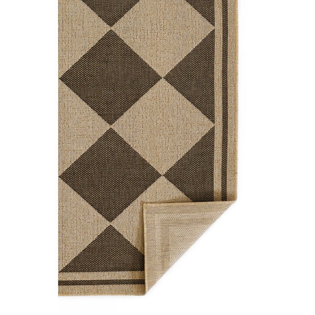 Black Erin Gates by Momeni Saybrook Diamond Black Indoor/Outdoor Area Rug 8' X 10' For Sale - Image 8 of 12