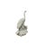 Asian Vintage Off White Porcelain Crane on Dragon Turtle Fengshui Figure For Sale - Image 3 of 11