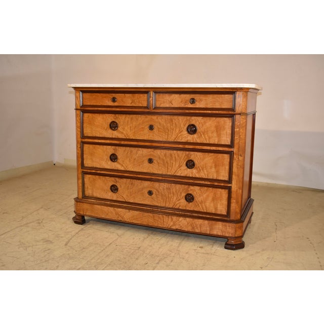 19th Century Burl Birch Commode For Sale - Image 10 of 12