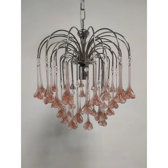 Murano Glass Chandelier For Sale - Image 6 of 7
