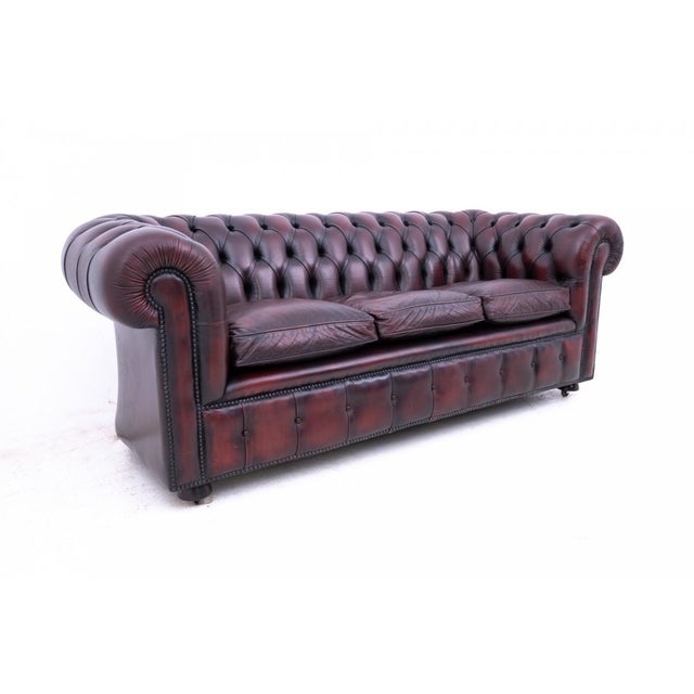 Mid-Century Chesterfield Sofa, Western Europe, 1950s For Sale - Image 3 of 12