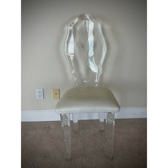 Vintage Acrylicore /Shahrooz Hollywood Regency Style Lucite Dining Chairs - Set of 8 For Sale - Image 11 of 12
