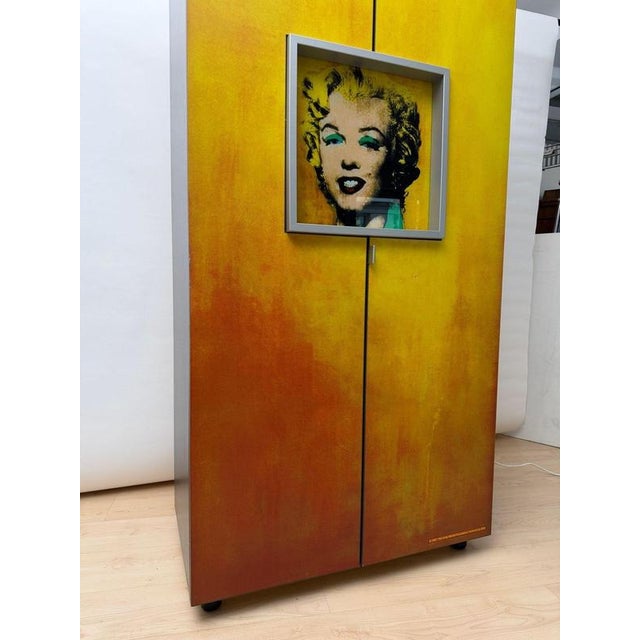Vintage Andy Warhol, Gold Marilyn 1962 Bar Cabinet from Hb Collection, Germany, 1997 For Sale - Image 6 of 18