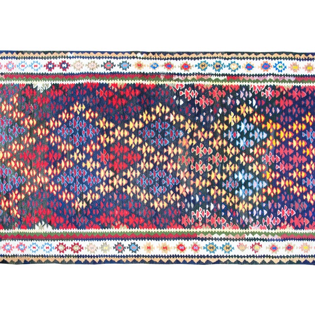 Vintage Persian Qazvin Kilim Rug For Sale - Image 18 of 18