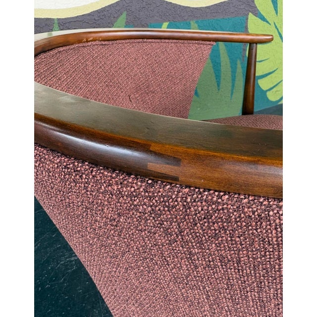 Reupholstered Mid Century Barrel Chair Pair For Sale - Image 13 of 13