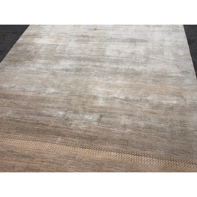 2010s 8ft 12in × 12ft 1in Stark Bendi Collection Jacquard Rug For Sale - Image 5 of 12