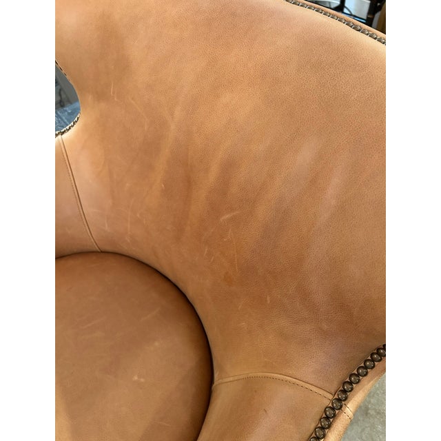 Leather Club Chairs -a Pair For Sale - Image 9 of 15