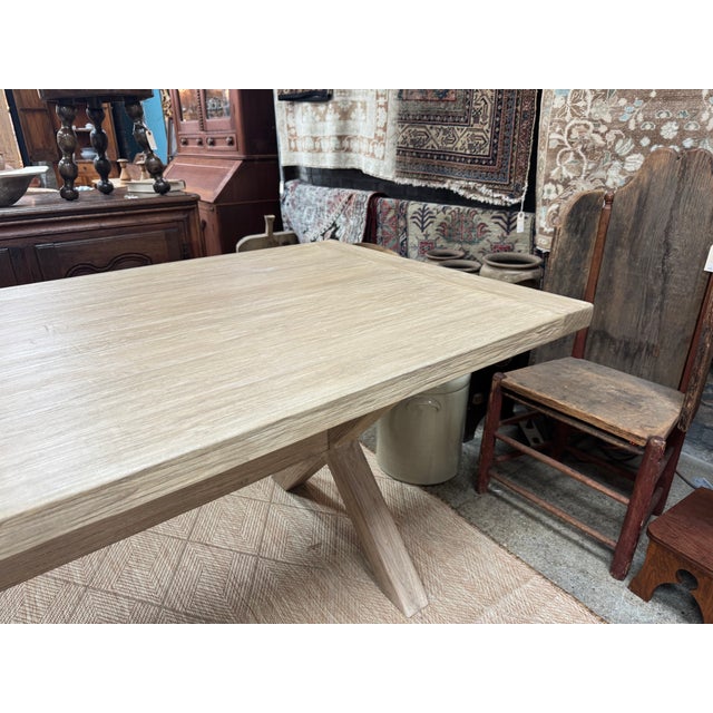 2020s Reclaimed Elm Wood Rectangular Dining Table by Adoorne For Sale - Image 5 of 7