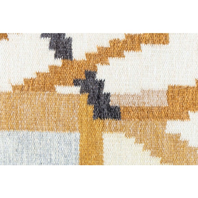 This striking mid-century Swedish runner, designed by renowned textile artist Ingegerd Silow in the 1940s, is a...