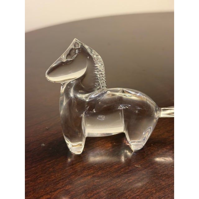 Baccarat Crystal Trojan Horse Figurine For Sale - Image 11 of 12