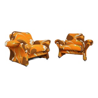 Armchairs Mod Ionica by Guarnacci Padovano Vagnoni, 1970s, Set of 2 For Sale