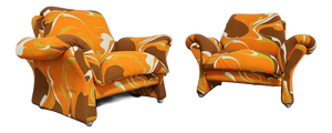 Armchairs Mod Ionica by Guarnacci Padovano Vagnoni, 1970s, Set of 2