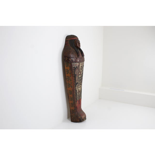 1st Half 20th Century Polychrome Theater Papier-Mâché Sarcophagus Cover, 1950s For Sale - Image 9 of 11