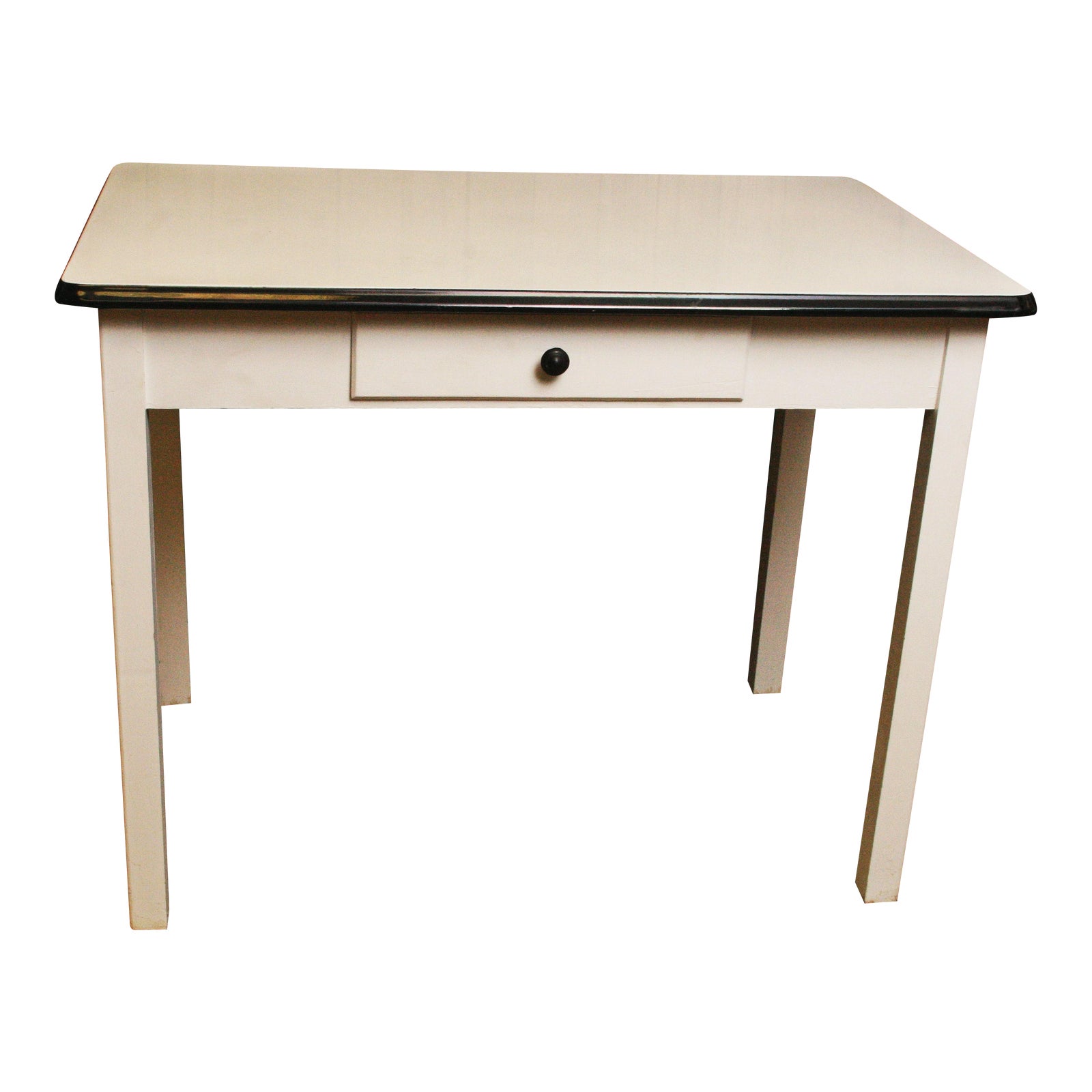 Vintage Enamel Top Farm Table Chairish