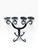 Black Mid-Century German Brutalist Hand- Forged Wrought Iron 4-Arm Candelabra For Sale - Image 8 of 10