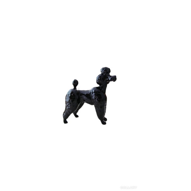 Vintage Beswick Black Poodle Figurine Gloss Finish Manufactured in Staffordshire, England - 9 cm (3.5") Tall This is a...
