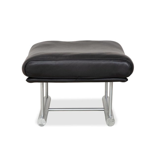Black Model 6500 Ottoman in Leather from Rolf Benz For Sale - Image 8 of 10