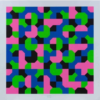 Bruno Munari, Peano Curves, 1991, Screen Print For Sale