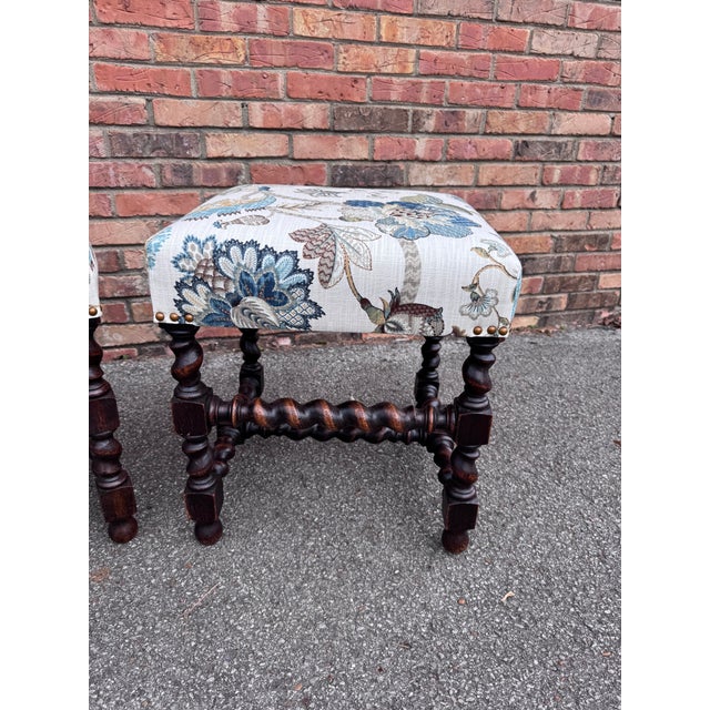 Newly Upholstered English Benches For Sale In Nashville - Image 6 of 7