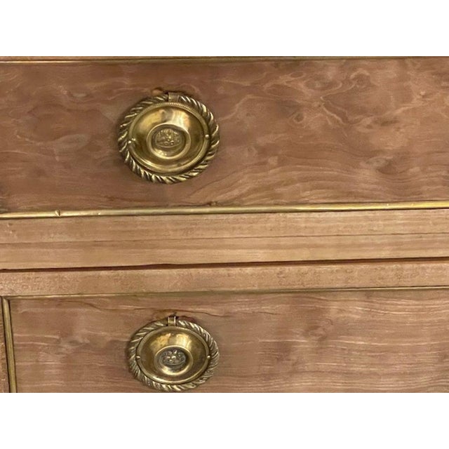 French Bleached Mahogany Directoire’ Commode For Sale - Image 4 of 6