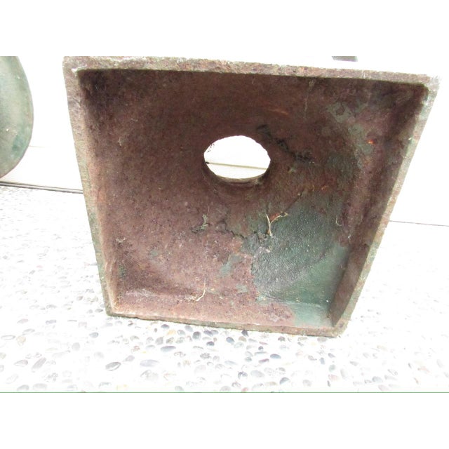 Pair of Antique French Medici Style Cast Iron Urns For Sale - Image 18 of 18